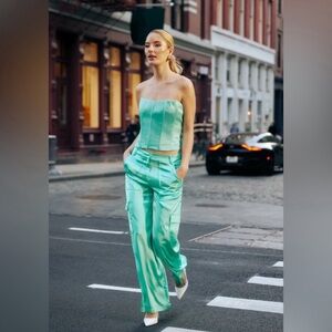 AMAYA SET - Corset Top and Cargo Trousers - brand new